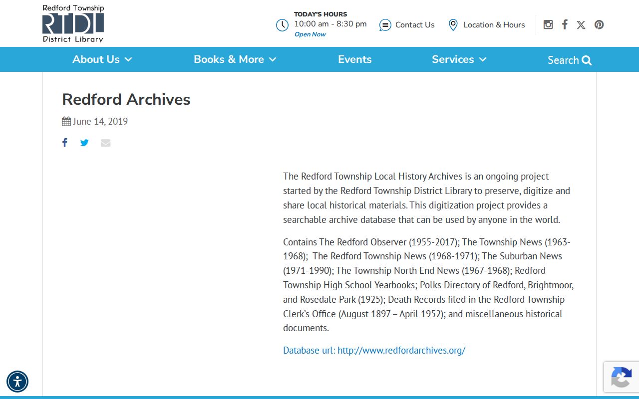 Redford city directory research using the searchable digitized Redford Observer archive